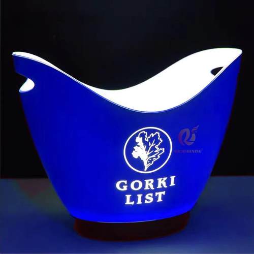 富盈熠亚克力发光冰桶香槟冰块桶塑料 ktv酒吧啤酒框啤酒桶