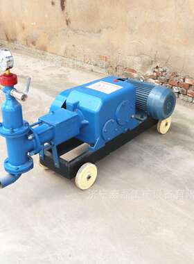 BW50单缸砂浆注浆机BW60小型活塞式水泥地基加固灌浆机注浆泵