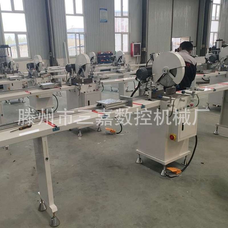 铝型材单头多角度切割锯床 塑钢门窗upvc型材45度90度切角机
