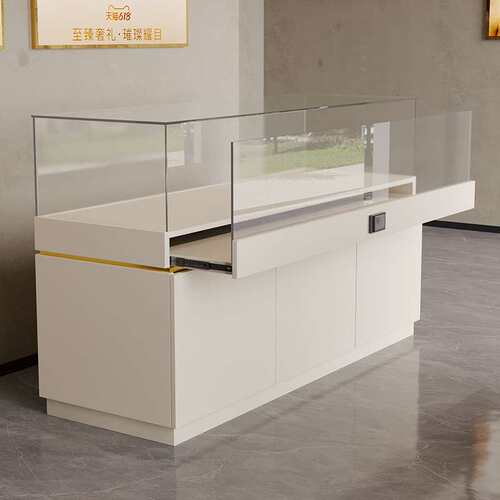珠宝首饰玻璃展示柜台展览博物馆展柜手机陈列柜古玩展台货柜极简