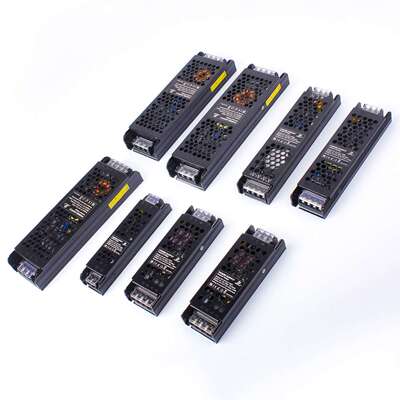 室内LED电源静音60w-400W超薄长条电源12V24V开关电源