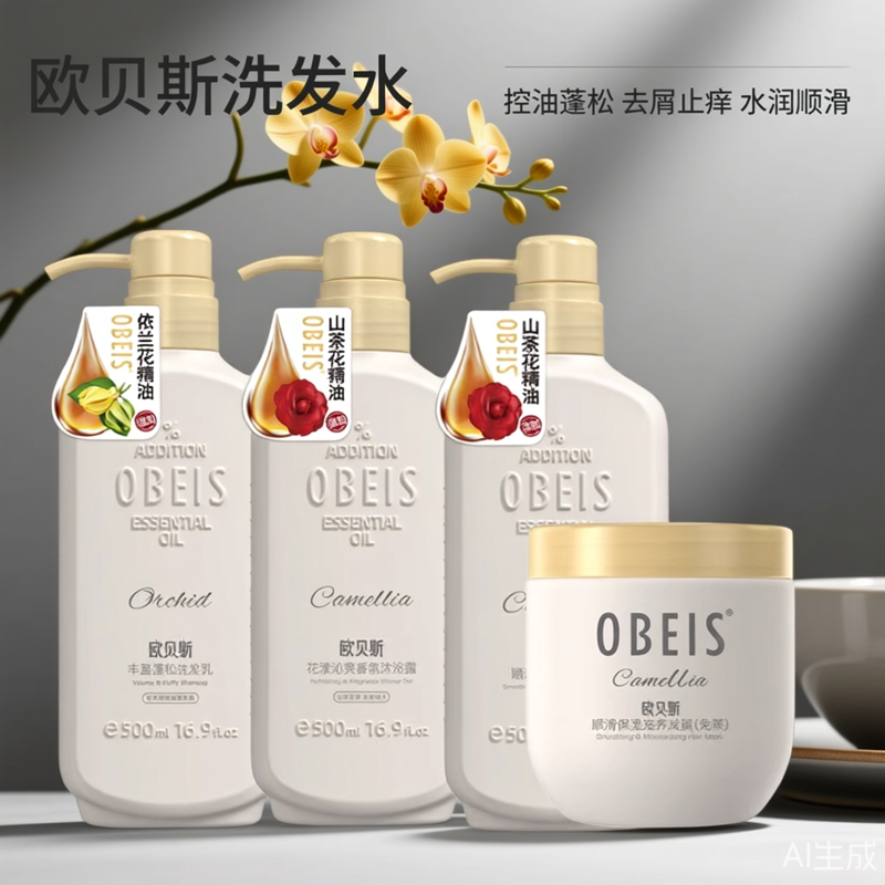 欧贝斯顺滑保湿洗发水