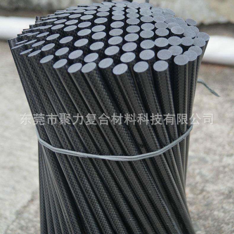 厂家3K斜纹实心碳棒拉挤成型 高强度耐老化模具配件碳杆