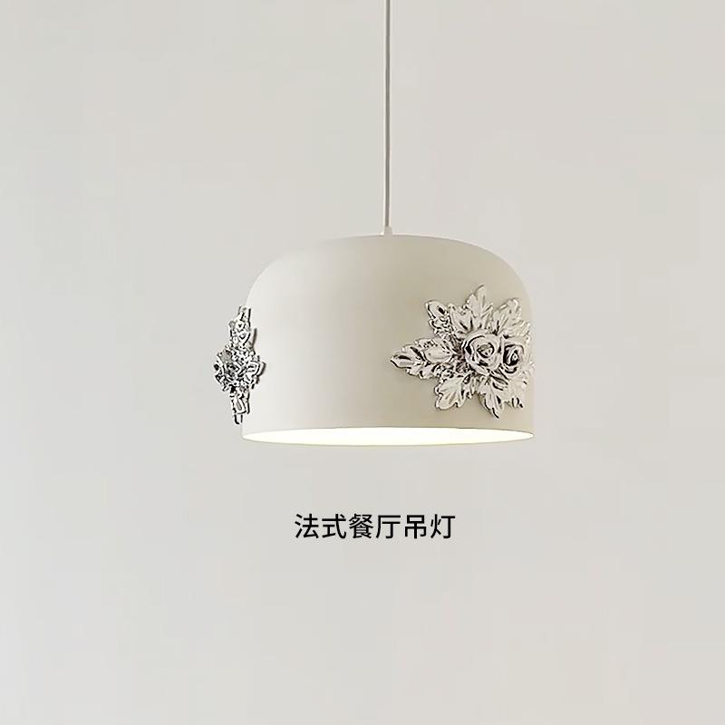 法式餐厅吊灯古典轻奢水晶客厅主卧室床头吊线灯餐桌玫瑰花吊灯