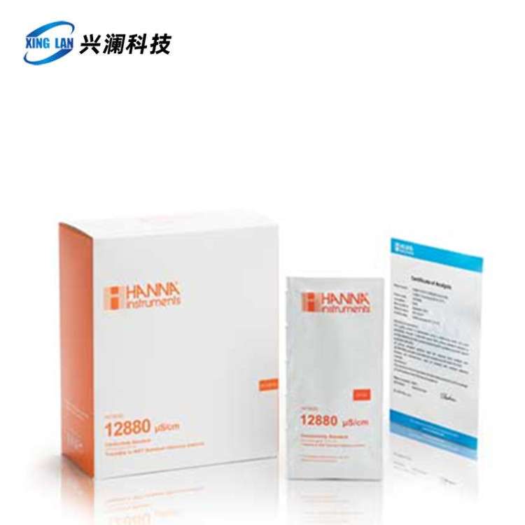 哈纳EC标准缓冲液HI70030P常规电导率12880uS/cm意大利20mL*25袋