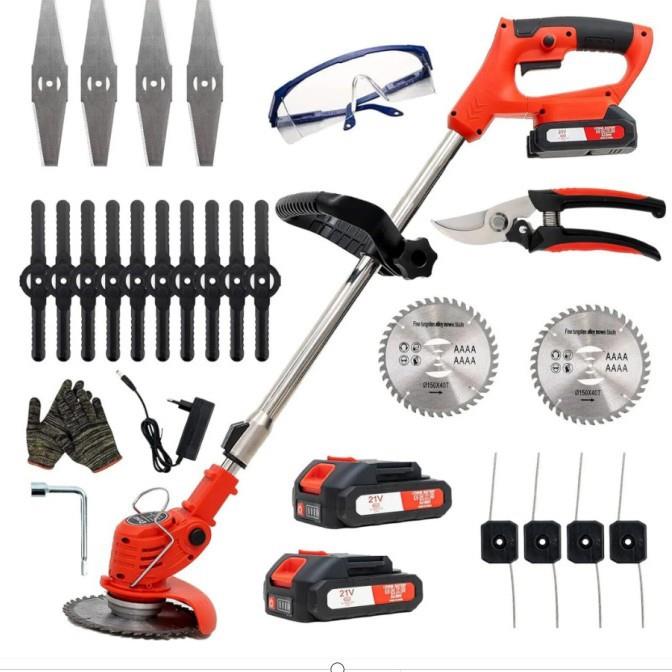 双折手持式电动折叠割草机长度可调用于18V电的家庭园艺修剪工具