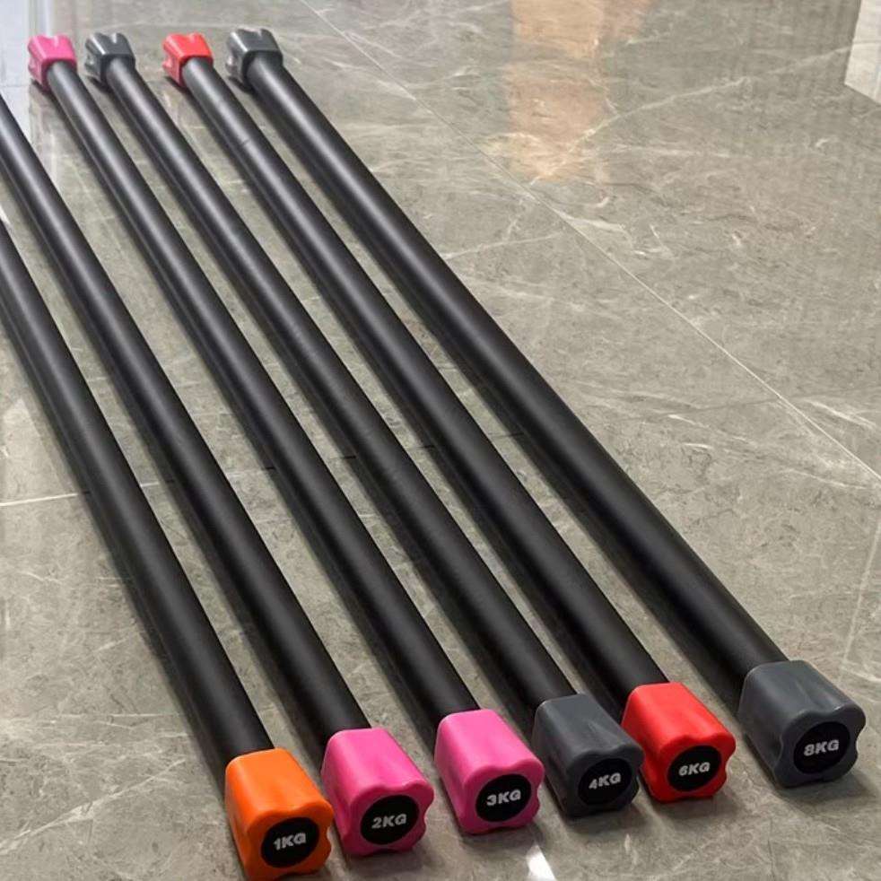 厂家供应健美杆 跳操杠铃套装健身房用女士健美塑形小杠铃直杆