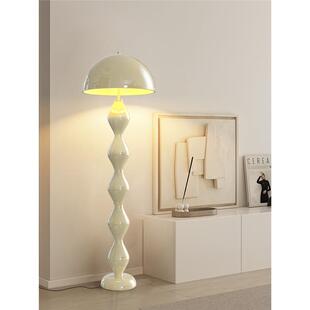 落地灯客厅沙发边创意设计师蘑菇摆件卧室书房极简奶油风立式台灯