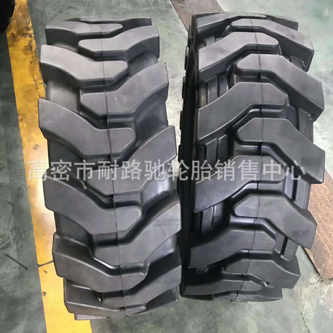 高空作业平台车轮31x10-20 33x12-20 36x14-20越野叉车实心轮胎