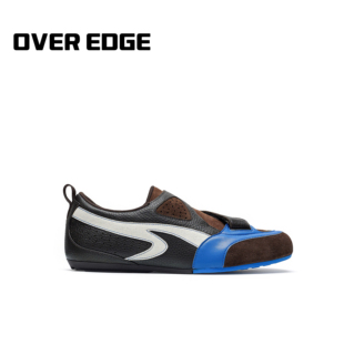 层次拼接魔术贴薄底德训真皮休闲运动鞋 越界限 EDGE OVER