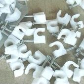 0卡卡线卡扣 墙钉 钉网线包线 圆形电线7 MM钢钉 卡只 100