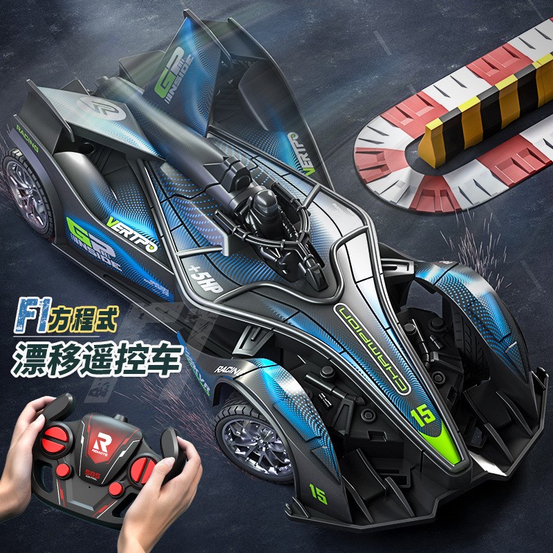 跨境遥控汽车rc竞速赛车t四驱漂移F1方程式男孩玩具儿童充电动跑