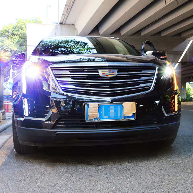 XT5大灯 16-19XT5改装升级改装高配全led日行灯双光透镜大灯总成