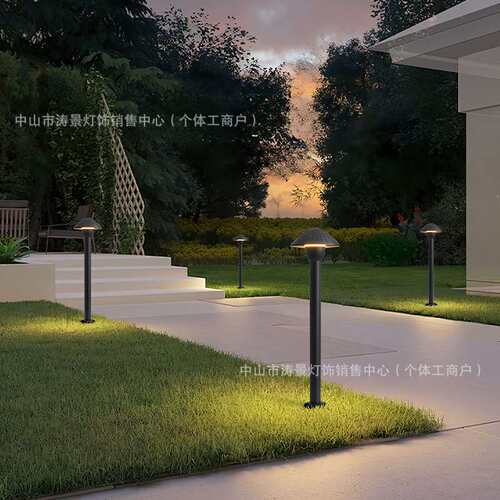 2025新款户外草坪灯现代简约铝材公园防水草地灯花园别墅LED灯柱
