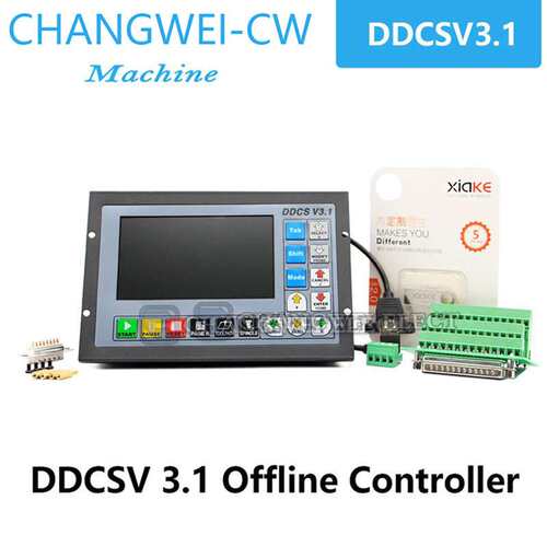 DDCSV3.1三轴 四轴步进伺服电机CNC数控系统脱机控制器雕刻机手轮