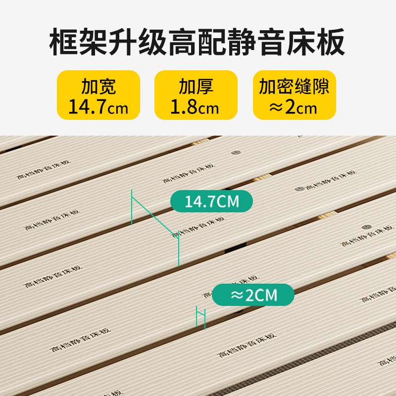 美式床轻奢全实木床白色1.8米北欧双人床主卧床1.5现代简约卧室床