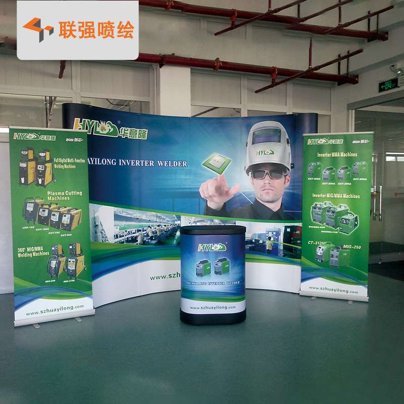 厂家供应热转印布拉网 魔术贴拉网 布拉网活动背景展示架