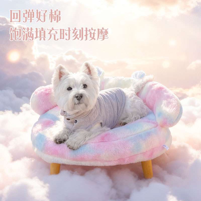 啵拉宠物猫窝狗窝春季通用沙发中小型犬离地立体狗床四季通用