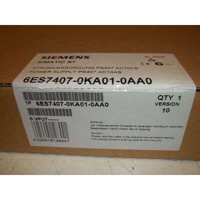 6ES7407-0KA01-0AA0/S7-400 PS 407电源10A/6ES7 407-0KA01-0AA0