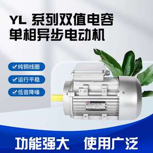 龙然机电单相异步双值电动机B14立式卧式一体安装ML纯铜电机