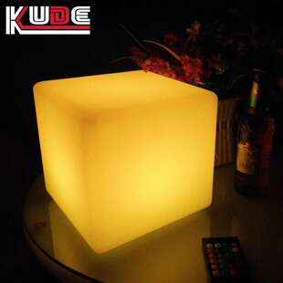 LED发光立方体室内家具家用智能发光床头凳子10CM-100CM尺寸防水