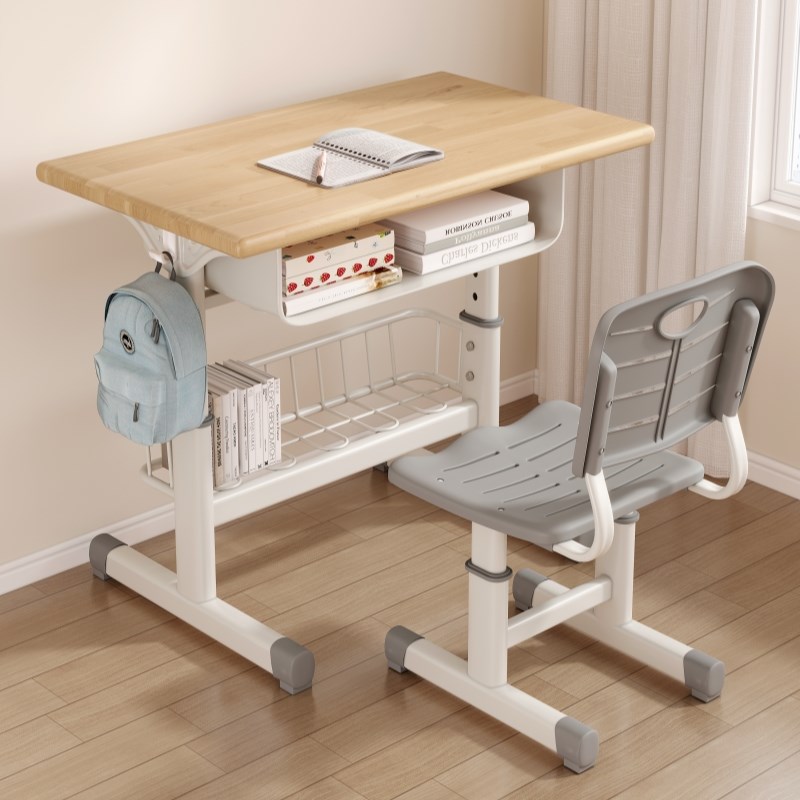学校课桌椅d家用写字桌儿童书桌初中学生教室桌椅辅导培训班免安