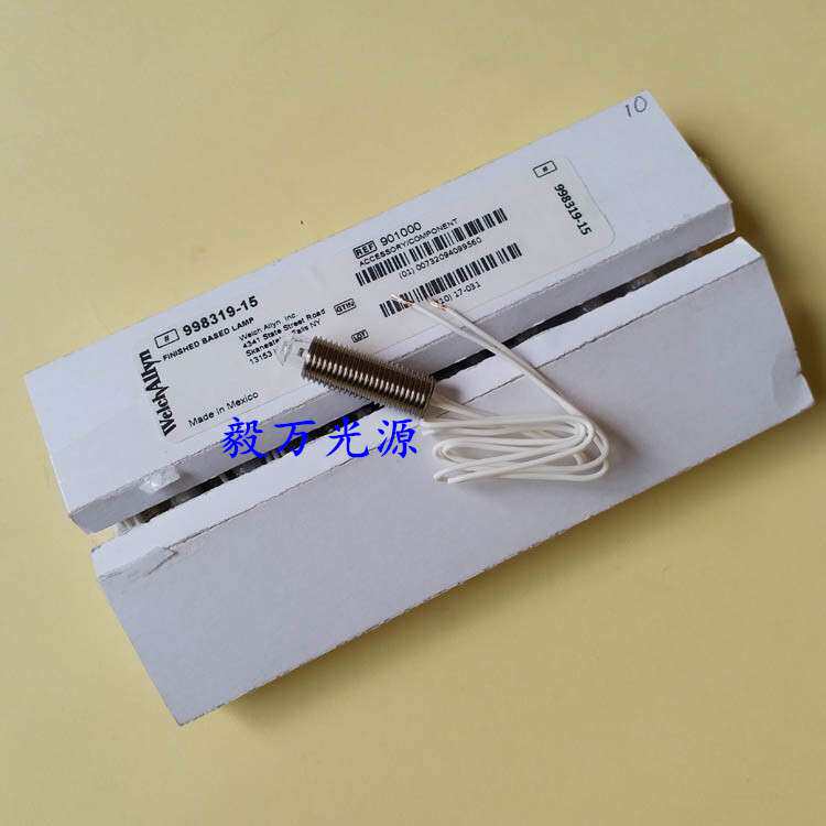 伟伦Welch Allyn 998319-15 5V 仪器灯泡 螺纹带线 光谱仪灯泡