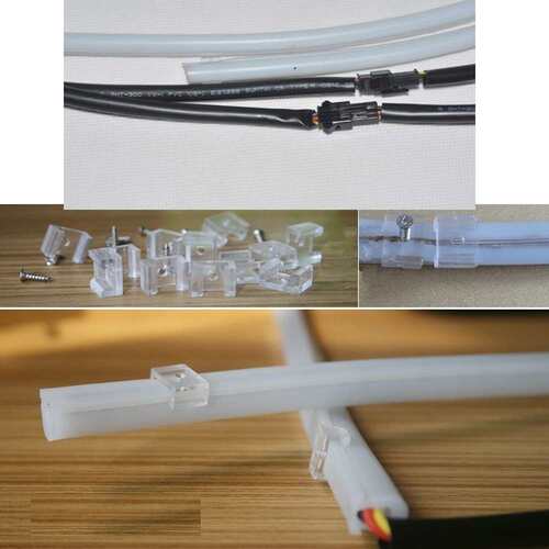 2件60CM 汽车柔性Led管带日间行车灯双色泪眼灯前照灯 带黄光转向
