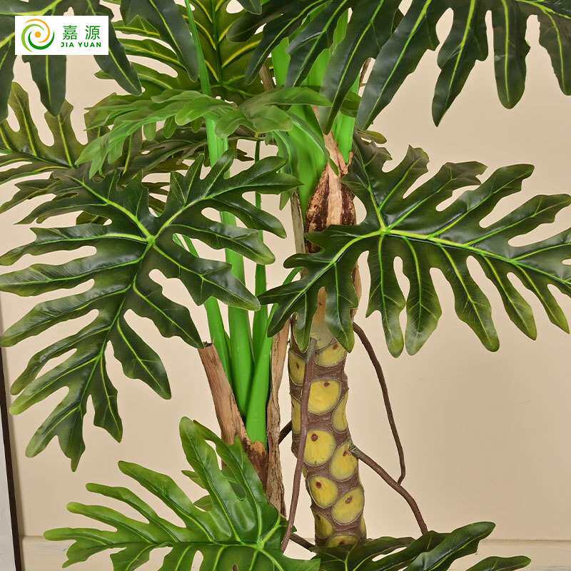 大型仿真绿植喜林芋龟背树盆栽软装橱窗家居装饰落地植物摆件造景