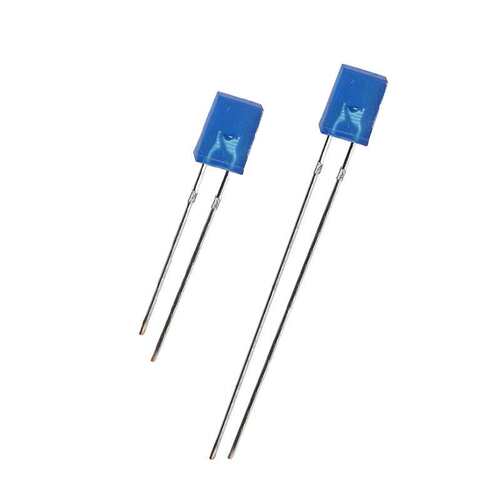 277蓝发蓝方形蓝色指示灯2*7*7mm蓝光直插式led灯珠发光二极管