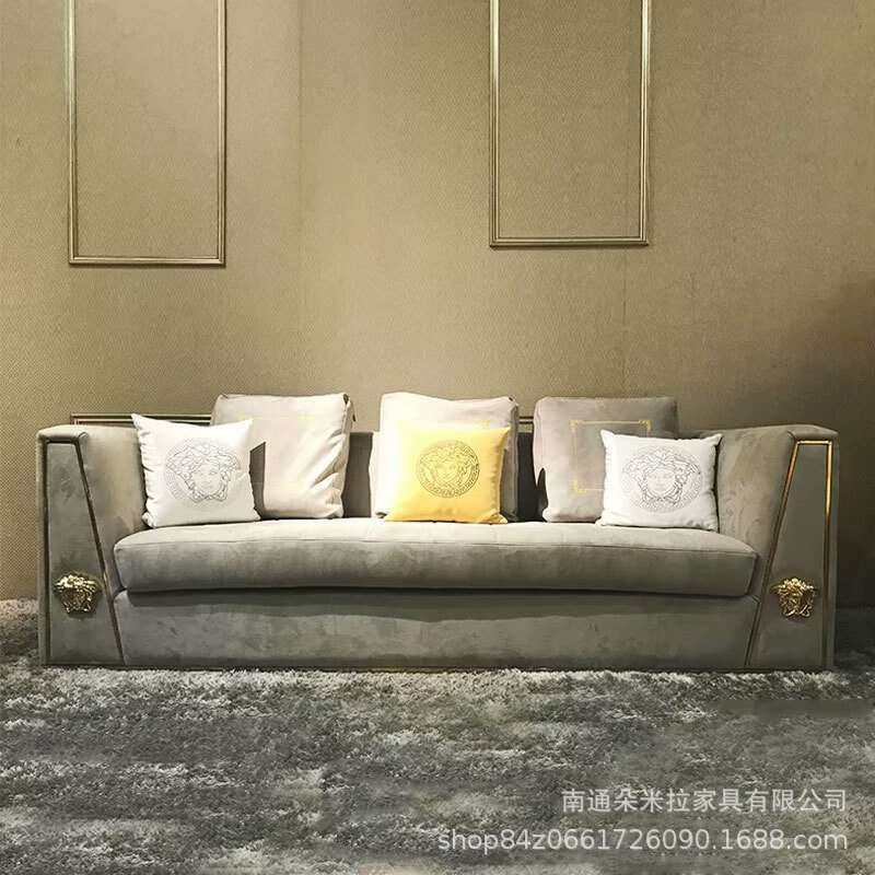 外贸出口轻奢三人沙发现代别墅客厅会客沙发美式高端酒店沙发组合,3C数码配件,USB灯,淘宝优惠券,粉丝福利购,淘宝优惠卷