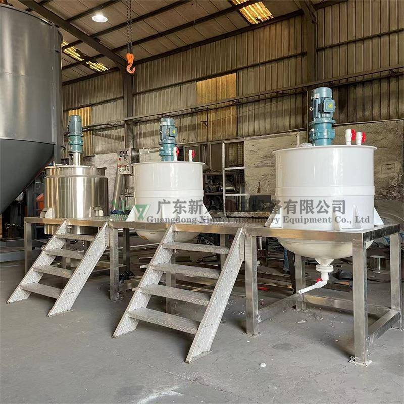 化工液体发酵反应罐不锈钢双层加热搅拌机助剂加热拌料桶带保温