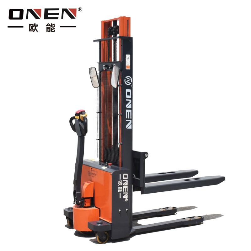 叉车全电动步行式堆垛车载重1.5吨2.5/米托盘搬运堆高车