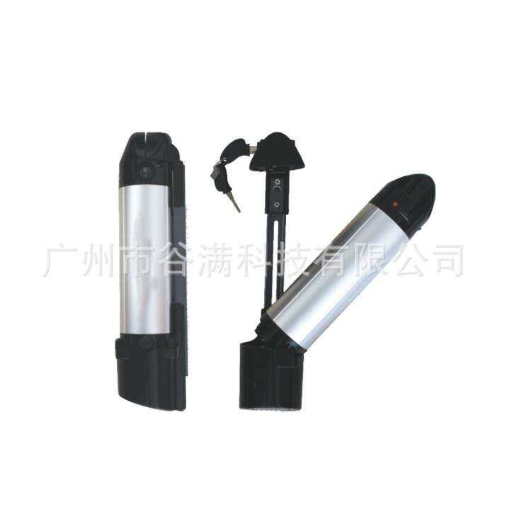 水壶款电动自行车电池盒可装30颗电芯40颗18650电芯黑色银色可选