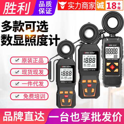 VICTOR胜利照度计VC1010C+/D数显高精度照明灯具测光仪亮度计仪表