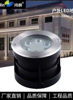 LED6W-48W圆形地埋灯嵌入式小地灯户外防水地面射灯庭院草坪景观