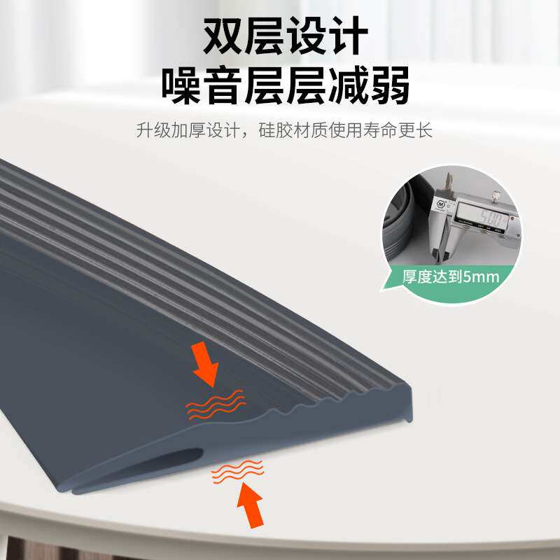 房门缝隙门底部密封条入户大门边下隔音胶条填补挡风防风挡板