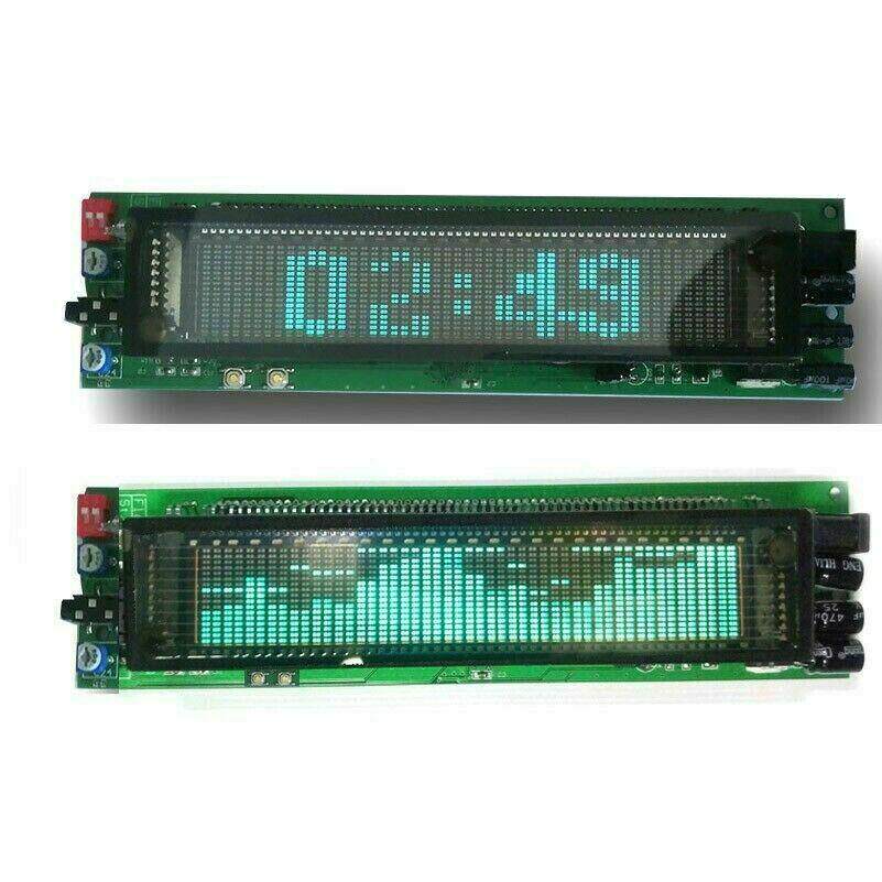 VFD 音乐频谱显示分析仪带时钟音频液位指示器