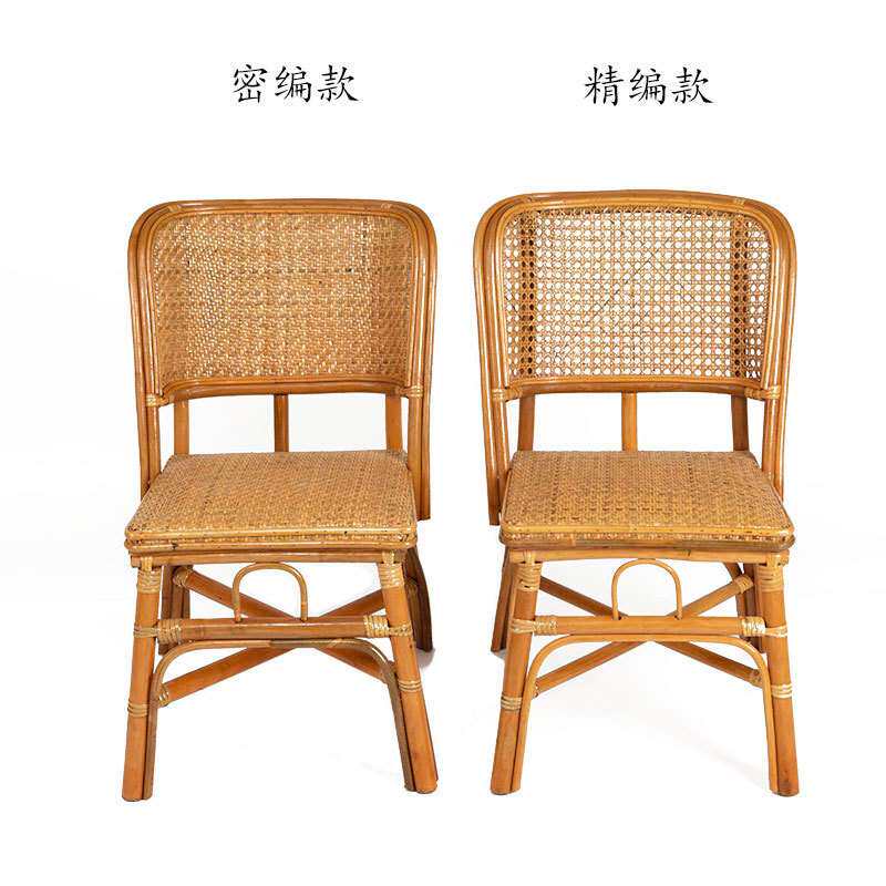 藤椅天然真藤厂家直销靠背儿童凳子单人家用老年人阳台藤编小新品