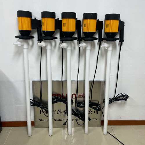 塑料防腐油桶泵 HD-E2-V+PPHT-1000电动抽液泵防滴式调速插桶泵