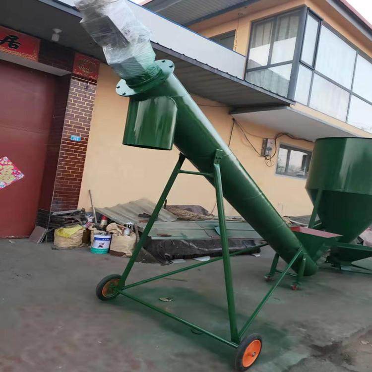 219大管径螺旋输送机粮食化肥干粉颗粒倾斜式绞龙输送螺旋提升机