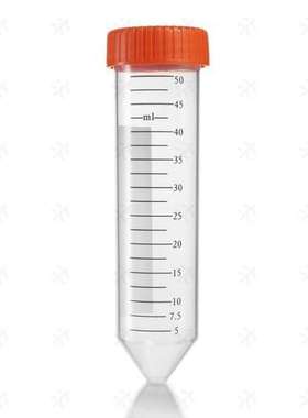 Virya 橙色离心管 管体锥形体设计，黑色刻度线，白色书写区