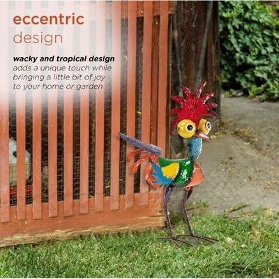Metal Rooster Statue  感恩节新款花园公鸡雕像摆件户外装饰摆件