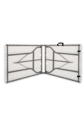 152cm 一米五塑料+钢管吹塑桌 出口户外折叠桌 70cm宽度