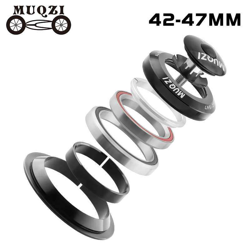MUQZI山地公路自行车锥形碗组42-46.9/47mm铝合金培林车架头碗