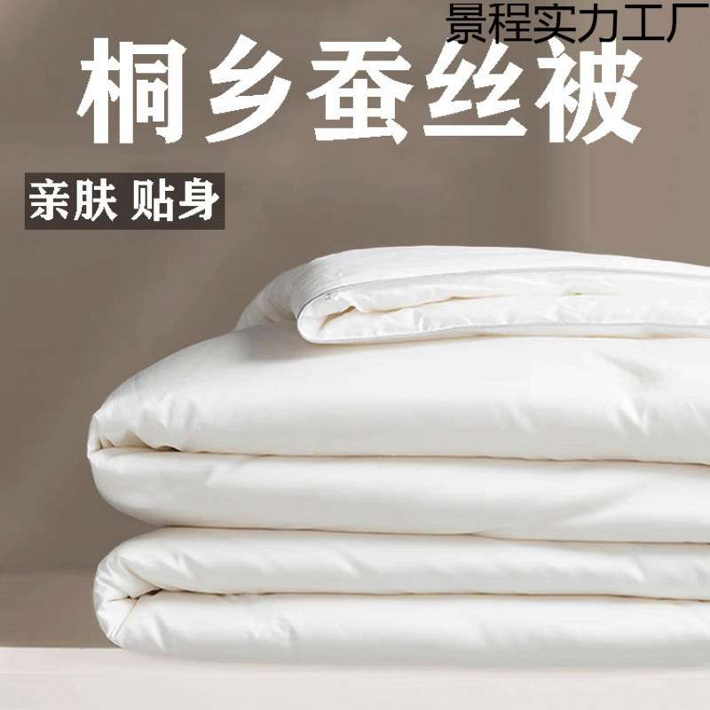 纯天然蚕丝被%桑蚕丝子母被二合一春秋被冬季冬被加厚亲肤婚庆