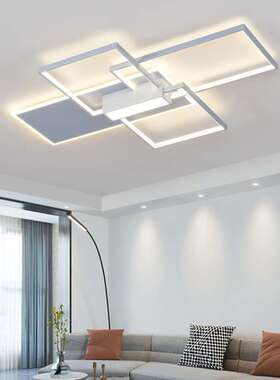 客厅主灯极简风灰色系LED吸顶灯现代大气艺术圆形卧室书房阳台灯