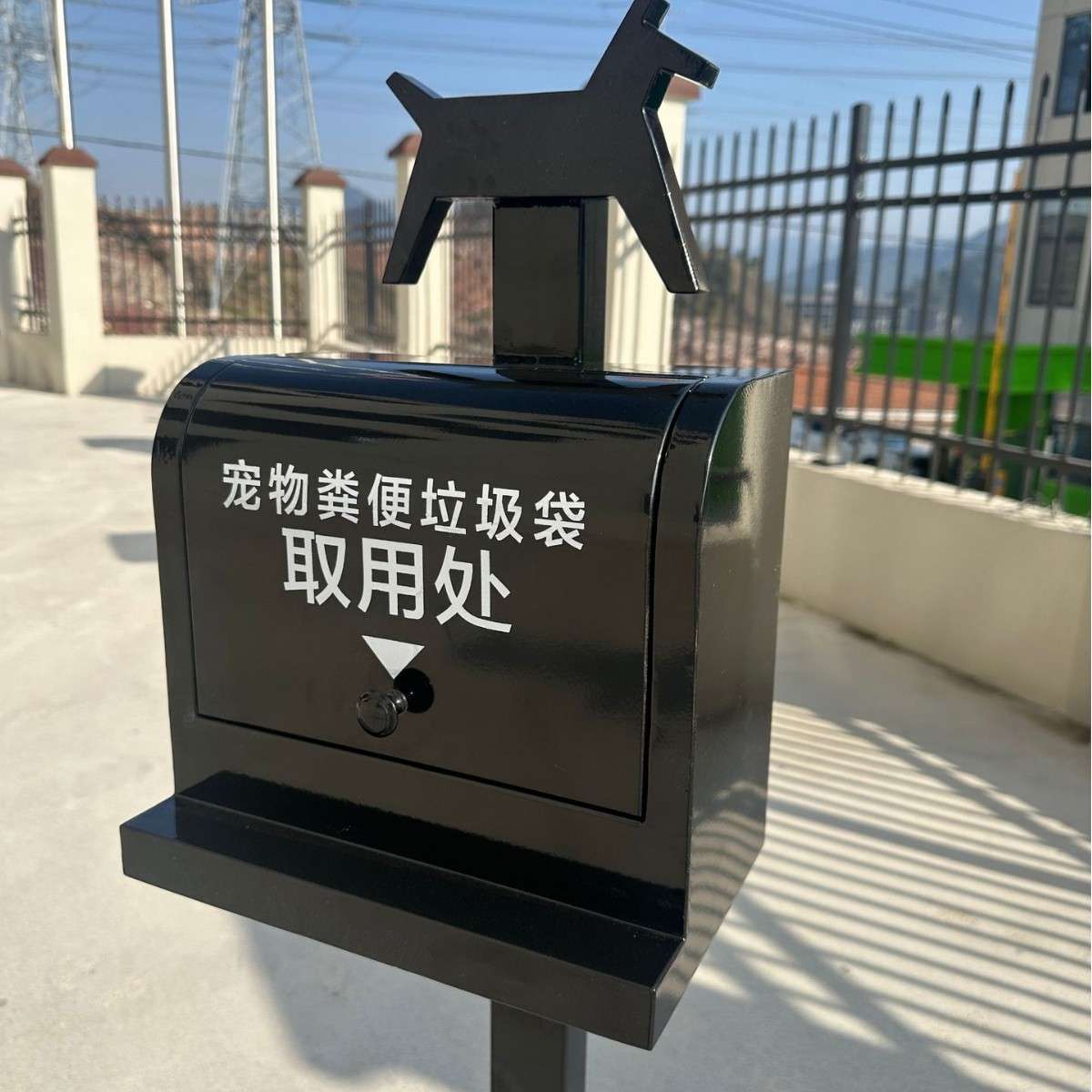 户外宠物拾便箱小区物业公园狗狗粪便清洁箱不锈钢收集便便箱