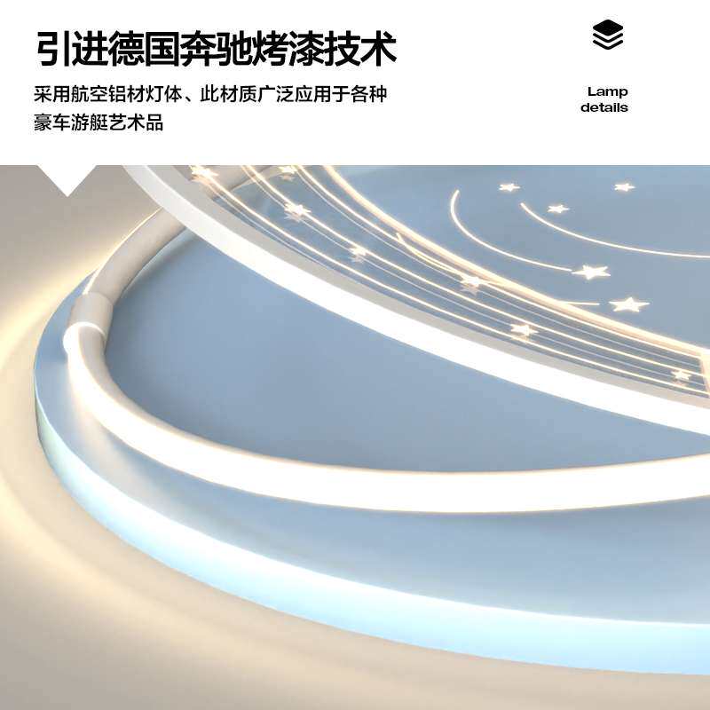 儿童房吸顶灯创意温馨男孩女孩卧室灯简约现代led全光谱护灯具