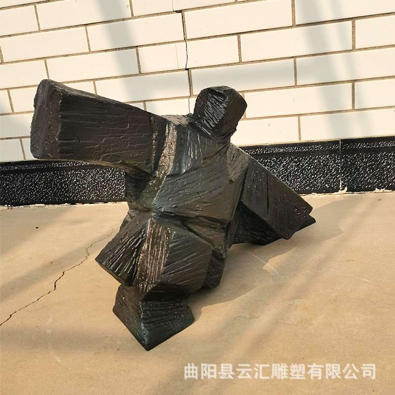 玻璃钢打太极人物雕塑铸铜铜像晨练武术抽象太极人景观装饰品摆件